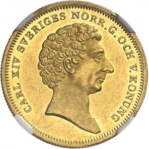 Charles XIV Jean (1818-1844). 4 ducats 1838 AG, Stockholm.