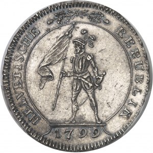 République helvétique (1798-1803). 10 batzen 1799, B, Berne.