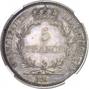Neuchâtel (Principauté de), Alexandre Berthier (1806-1814). Épreuve de 5 francs ŕ la date incomplčte, refrappe postérieure 181- (1813), Paris.