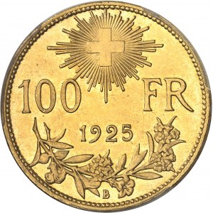 Confédération Helvétique (1848 ŕ nos jours). 100 francs 1925, B, Berne.