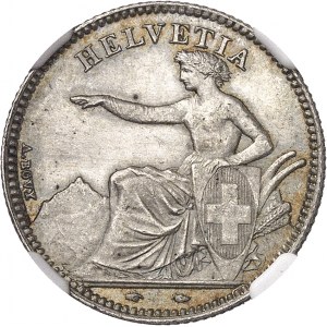 Confédération Helvétique (1848 ŕ nos jours). 1 franc 1850, A, Paris.