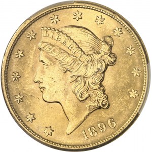 République fédérale des États-Unis d’Amérique (1776-ŕ nos jours). 20 dollars Liberty 1896, S, San Francisco.