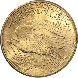 République fédérale des États-Unis d’Amérique (1776-ŕ nos jours). 20 dollars Saint-Gaudens 1911, S, San Francisco.