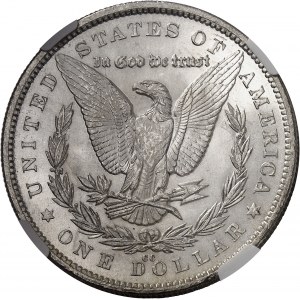 République fédérale des États-Unis d’Amérique (1776-ŕ nos jours). Morgan dollar 1880, CC, Carson City.