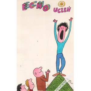 BUTENKO Bohdan (1931-2019), [Zeichnung, 1980er Jahre] Echo Student