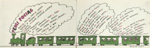 BUTENKO Bohdan (1931-2019), [rysunek, lata 1980-te] Pędzi pociąg