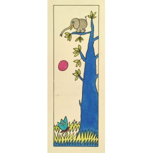 BUTENKO Bohdan (1931-2019), [drawing, 1980s] [Elephant on a tree].