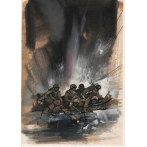 RYCHLICKI Zbigniew (1922-1989), [disegno, 1987] [incrocio pesante].