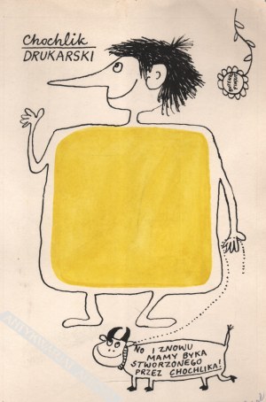 BUTENKO Bohdan (1931-2019), [rysunek, lata 1980-te] Chochlik drukarski