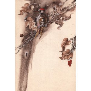 SALAMON Ewa (1938-2011), [rysunek, 1988] Ilustracja do wiersza Znowu jesień