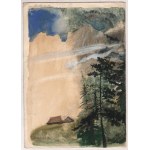 TRUCHANOWSKA Bożena (geb. 1929), [Zeichnung, 1970er Jahre] [Berglandschaft].