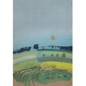 WILKOŃ Józef (geb. 1930), [Zeichnung, 1982] [Landschaft].
