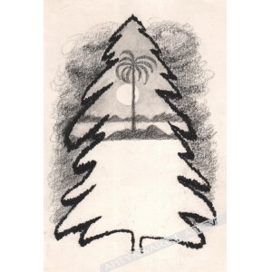 WITWICKI Zdzisław (1921-2019), [kresba, 1987] Ilustrace k básni Osamělý smrk od Henrika Heineho