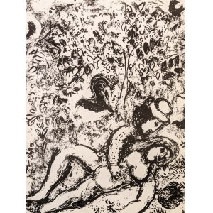 CHAGALL Marc (1887-1985), [grafika, 1963] [Para pod drzewem] Le Couple a L'Arbre