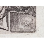 CHODOWIECKI Daniel (1726-1801), [rytina, 1758] Společnost šesti dam s umělcem v jeho pokoji