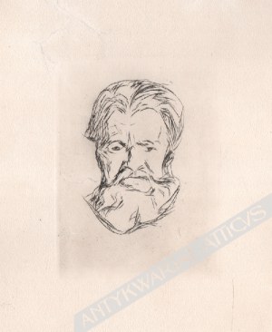 MUNCH Edvard (1863-1944), [grafika, 1917] Bildnisstudie [autoportret]