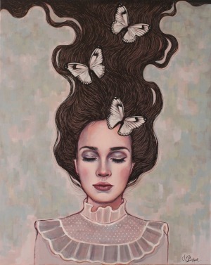 Viola Bąbol, Muza kontemplująca o motylach, 2017