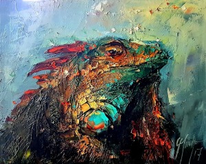 Grażyna Mucha, Iguana, 2017