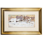 Julian Fałat (1853 Tuligłowy - 1929 Bystra), Paesaggio invernale da Bystra