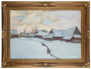 Abraham Neumann (1873 Sierpc - 1942 Kraków), Wioska w śniegu