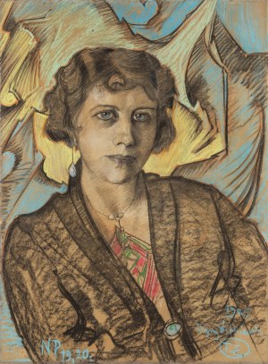 Stanisław Ignacy Witkiewicz (1885 Warszawa - 1939 Jeziory na Polesiu), Portret kobiety, 1925 r.