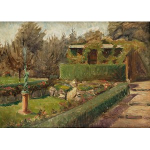 Bronisława Rychter-Janowska (1868 Krakau - 1953 dort), Im Garten