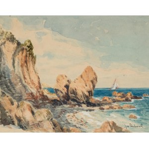 Jan Rubczak (1884 Stanislawow - 1942 Oswiecim), Barca in riva al mare