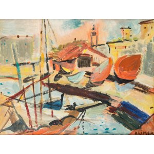 Ludwik Klimek (1912 Skoczów - 1992 Nice), přístav Nice