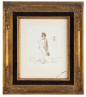 Tadeusz Makowski (1882 Oświęcim - 1932 Paryż), Z wizytą. Autoportret artysty.