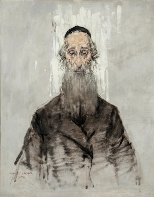Maciej Lachur (1927 Zagórze – 2007 Otwock), Rabin z Cyklu Getto, 1994 r.