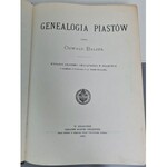 BALZER Oswald - GENEALOGIA PIASTÓW Reprint wydania z 1895