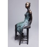 Joanna Zakrzewska, Girl on a Stool (Bronze, height 22.5 cm. Edition 1/6)