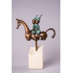 Pawel Erazmus, Children on Horseback (Bronze, height 36 cm)