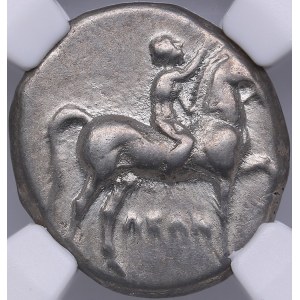 Calabria, Taras AR Didrachm c. 281-240 BC - NGC Ch VF