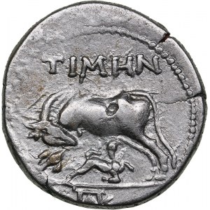 Illyria,  Apollonia, Timen AR Drachm circa 250-48 BC