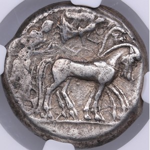 Sicily, Syracuse AR Tetradrachm c. 480-475 BC - NGC VF