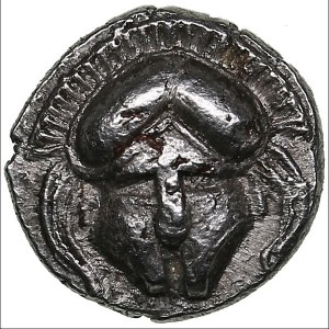 Thrace, Mesambria AR diobol c. 450-350 BC