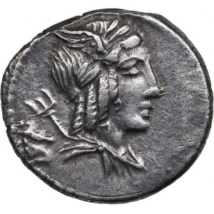 Roman Republic AR Denar - L. Iulius Bursio (85 BC)