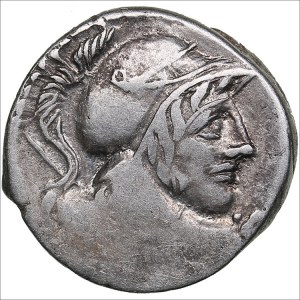 Roman Republic, Rome AR Denarius - Cn. Lentulus Clodianus (88 BC)