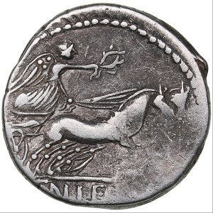 Roman Republic, Rome AR Denarius - Cn. Lentulus Clodianus (88 BC)