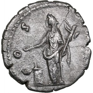 Roman Empire AR Denar 154-155 AD - Antoninus Pius (138-161 AD)