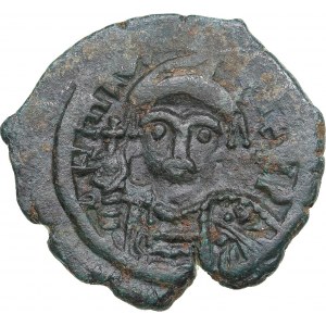Byzantine, Nikomedia Æ Follis or 40 Nummi - Maurice Tiberius (AD 582-602)