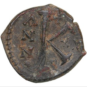 Byzantine, Theoupolis (Antioch) Æ Half Follis or 20 Nummi - Maurice Tiberius (AD 582-602)