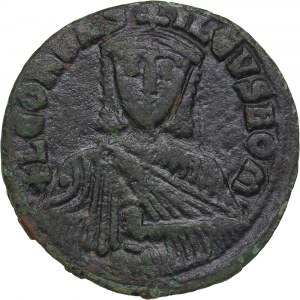 Byzantine Æ Follis - Leo VI (886-912 AD)