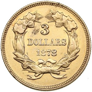 USA 3 dollars 1878