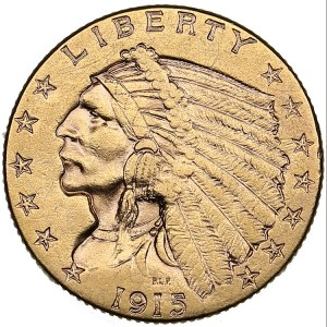 USA 2 1/2 dollars 1915