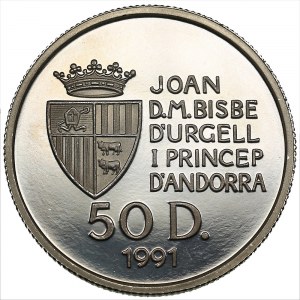 Andorra 50 dinar 1991 - Olympics