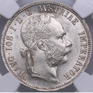 Austria Florin 1891 - NGC MS 62