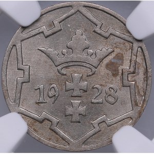Danzig - Free City, Poland 5 pfennig 1928 - NGC MS 62