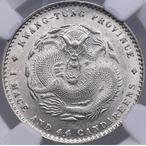 China, Kwangtung 20 cents ND (1890-1908) - NGC MS 63